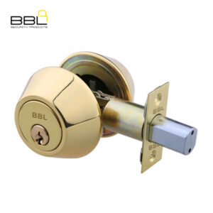 BBL Brass Deadbolt Lockset with double cylinder key view